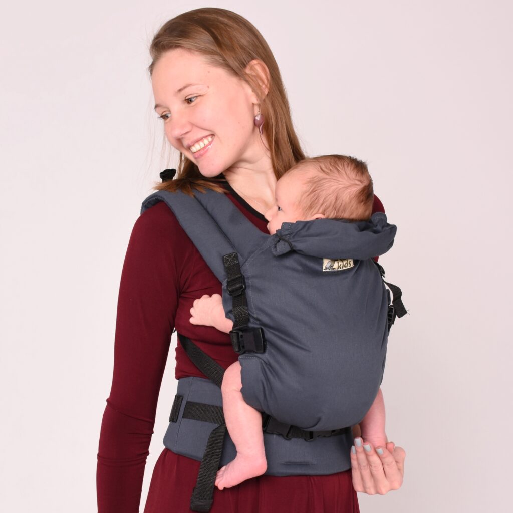 Sling de argolas cinza.